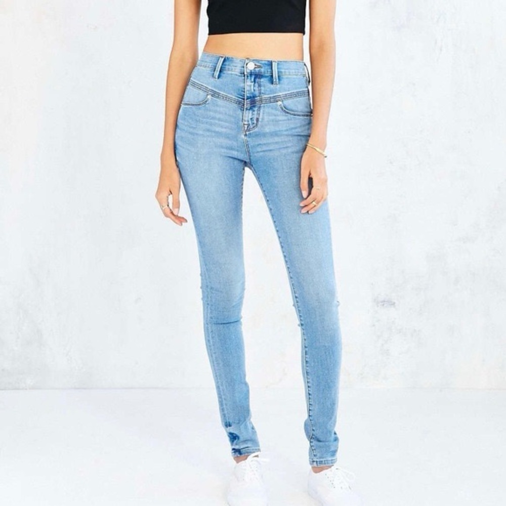 BDG Seam high waist skinny jeans sz 28